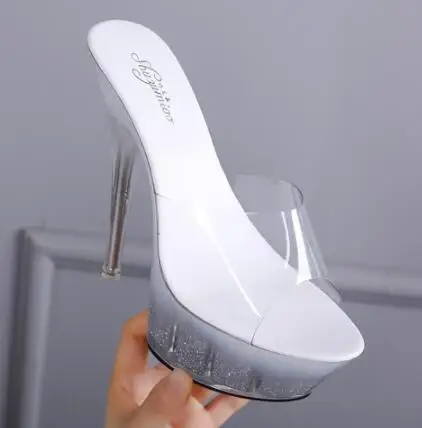 Shoes Women 2019 High Night Club Slippers Crystal Bottom Waterproof Wedding Shoes Steel Tube Dancing Shoes 3 Color Heel 14cm
Shoes Women 2019 High Night Club Slippers Crystal Bottom Waterproof Wedding Shoes Steel Tube Dancing Shoes 3 Color Heel 14cm
