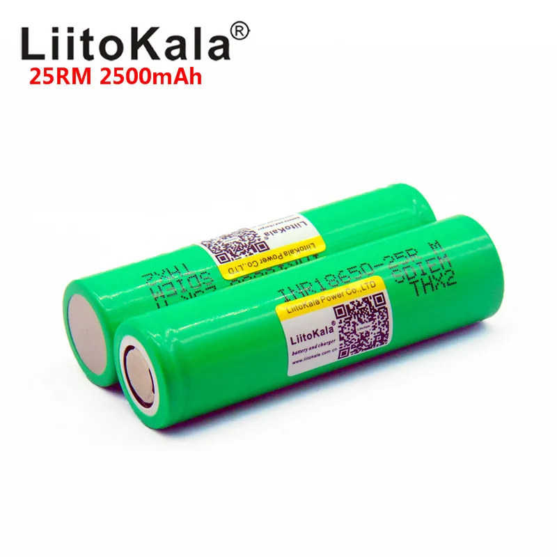 Литиевая батарея Liitokala для электронной сигареты 18650 мАч 25r inr1865025r | Электроника