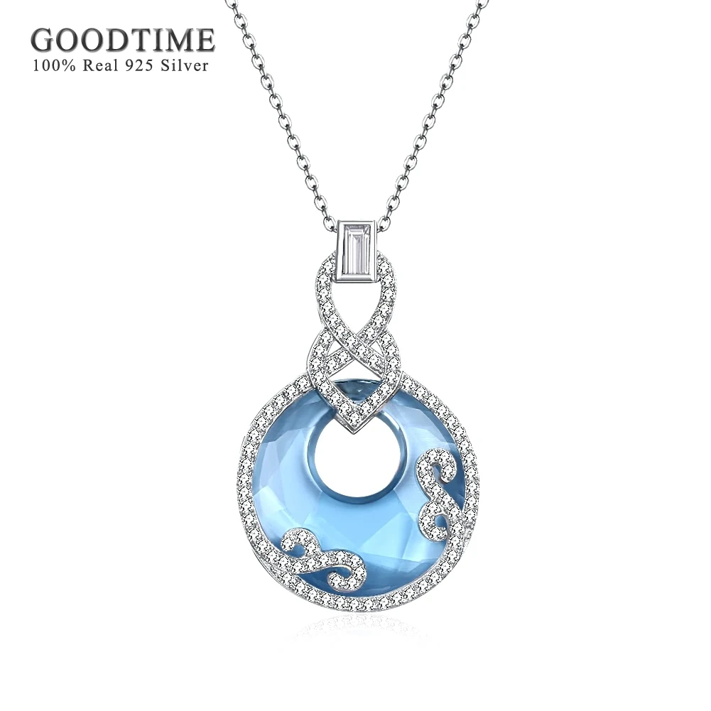 Authentic 925 Sterling Silver Necklaces Women Round Sparkling Austria Crystal Pendants Necklaces For Girls Elegant Jewelry
Authentic 925 Sterling Silver Necklaces Women Round Sparkling Austria Crystal Pendants Necklaces For Girls Elegant Jewelry