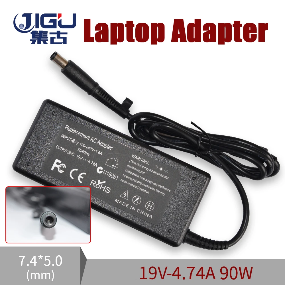 

Replacement For HP Laptop AC Charger Power Adapter 19V 4.74A 7.4 X 5.0MM 90W Input 100-240V