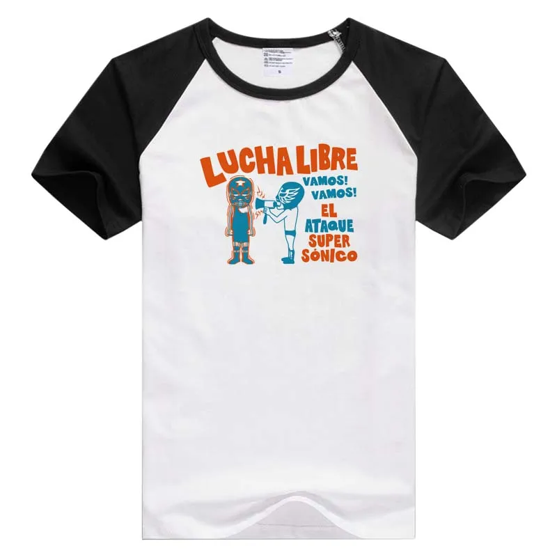 LUCHA LIBRE повседневная мужская и женская футболка с коротким рукавом удобная крутым