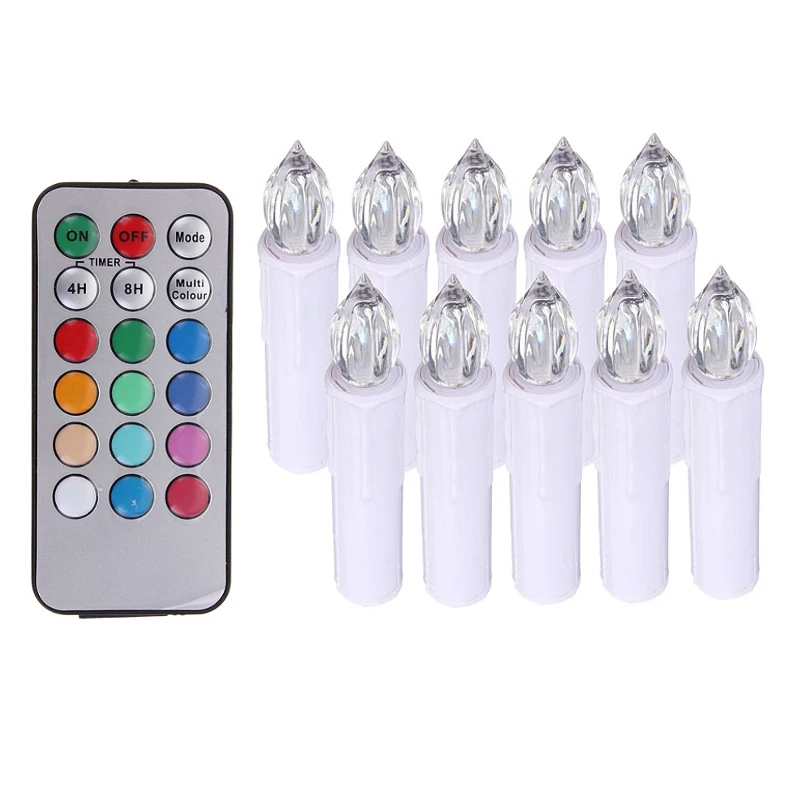 10pcs LED Candle Remote Control Christmas Lamp Candle Lights Wedding Decor Home Xmas Decoration Candles Wax Flameless Flickering
10pcs LED Candle Remote Control Christmas Lamp Candle Lights Wedding Decor Home Xmas Decoration Candles Wax Flameless Flickering