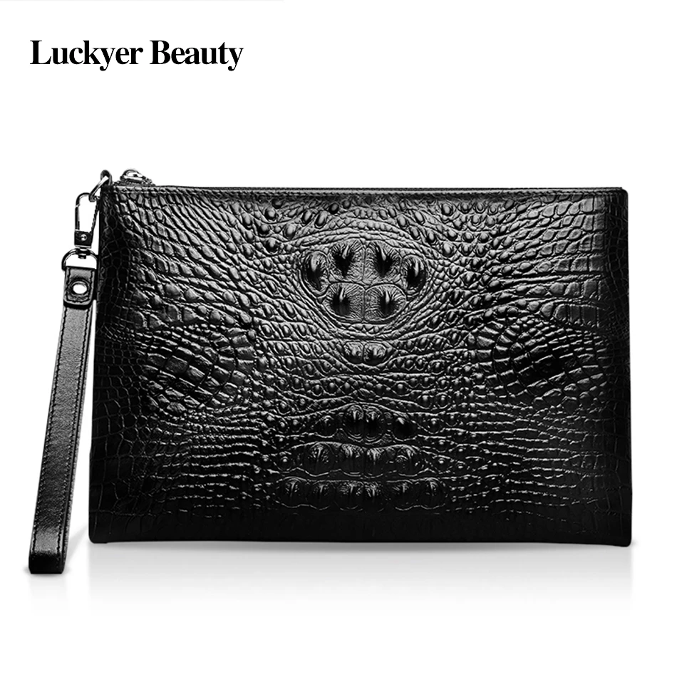 LUCKYER BEAUTY модный мужской клатч из коровьей кожи с узором крокодила Унисекс Роскошные сумки дизайнерский деловой клатч
LUCKYER BEAUTY модный мужской клатч из коровьей кожи с узором крокодила Унисекс Роскошные сумки дизайнерский деловой клатч