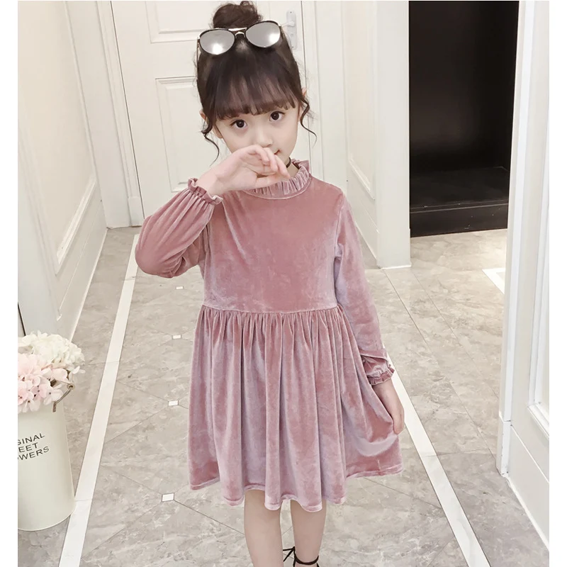 Fashion Girls Velvet Long Sleeves Lotus Cuff Princess Dresses for Kids Children Teenager Dress
Fashion Girls Velvet Long Sleeves Lotus Cuff Princess Dresses for Kids Children Teenager Dress