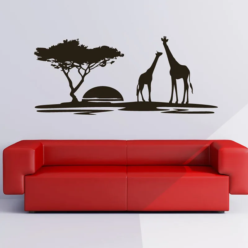 Sofa Background Sun Set Giraffe And Tree Mural Vinyl Self Adhesive Large Wall Stickers Home Decor Living Room
Sofa Background Sun Set Giraffe And Tree Mural Vinyl Self Adhesive Large Wall Stickers Home Decor Living Room
