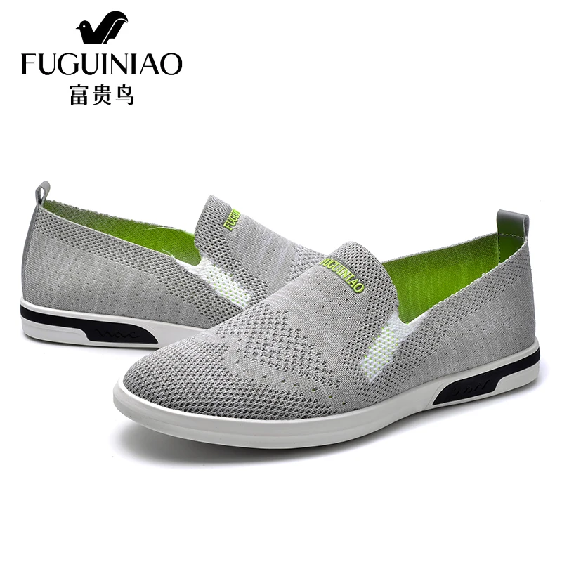 FUGUINIAO Мужчины Горячие Продаж Повседневная Лето Легкий Воздух Сетки Обувь Для