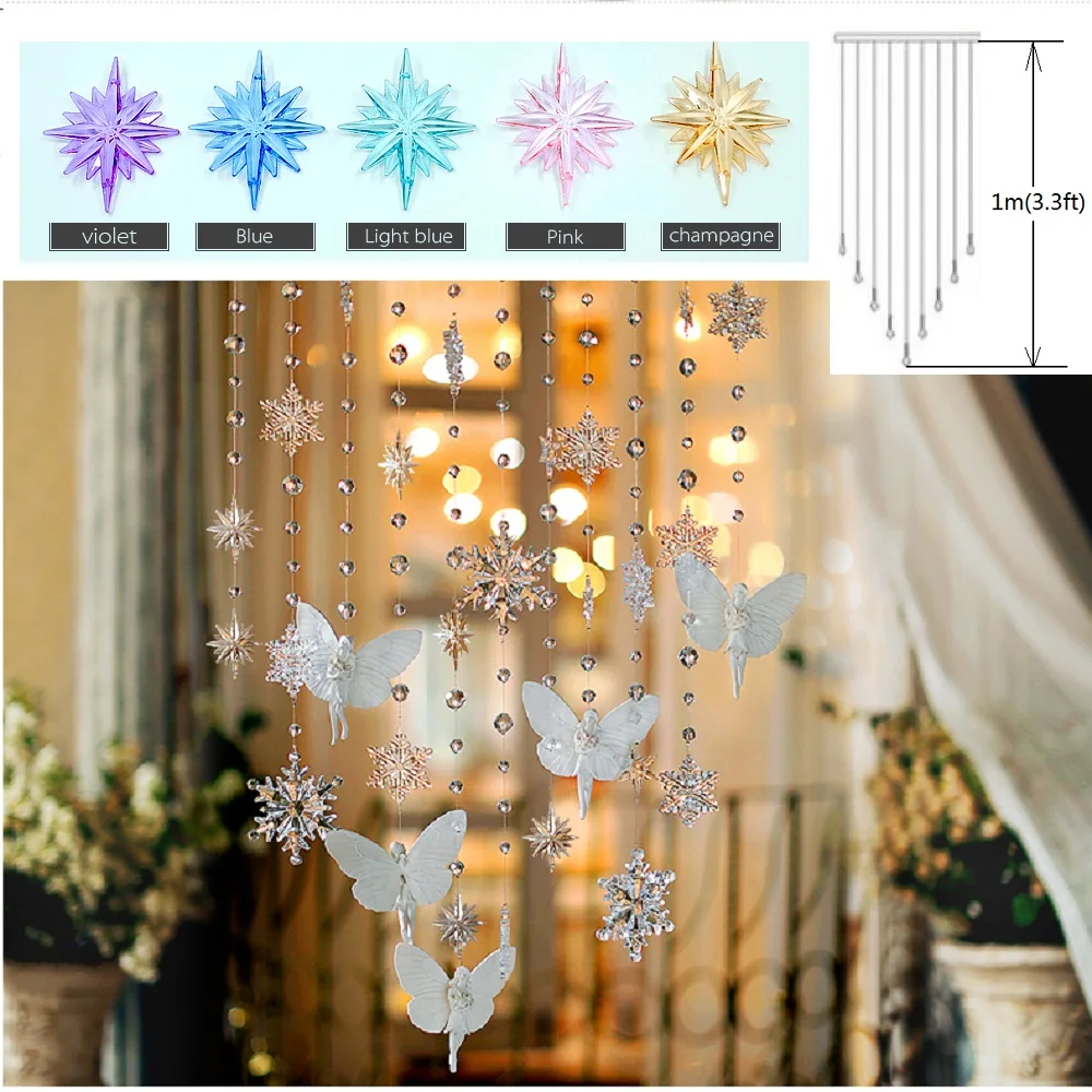 finished curtain 9pcs/lot Ice snow angel crystal bead curtain door curtain screen porch partition Christmas decoration NO.
finished curtain 9pcs/lot Ice snow angel crystal bead curtain door curtain screen porch partition Christmas decoration NO.