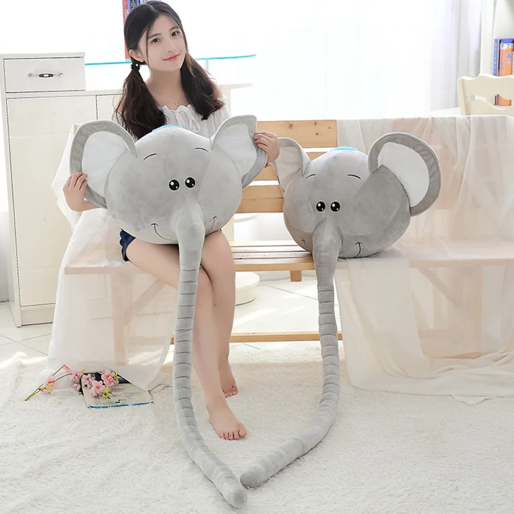 Vanmajor 45x45cm Creative Elephant Head Pillow plush toy Waist neck pillow Long nose Elephant doll Gift For Child
Vanmajor 45x45cm Creative Elephant Head Pillow plush toy Waist neck pillow Long nose Elephant doll Gift For Child