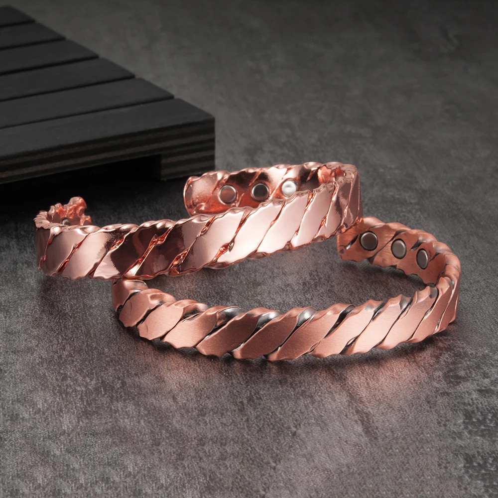 Vinterly Magnetic Copper Bracelet Men Adjustable Open Cuff Bracelets Arthritis Health Energy Charms Bracelets Bangles for Women
Vinterly Magnetic Copper Bracelet Men Adjustable Open Cuff Bracelets Arthritis Health Energy Charms Bracelets Bangles for Women