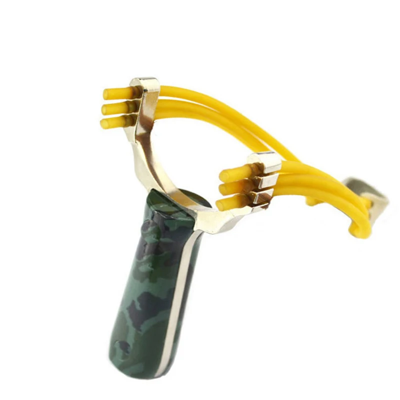 Популярные мощные Sling Shot алюминиевый сплав Slingshot камуфляж лук катапульты для