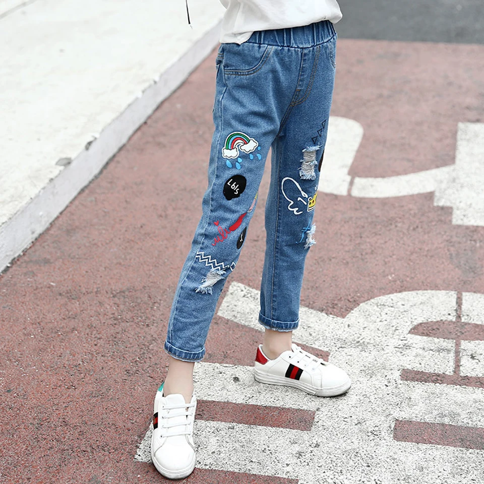 Kids Girl Korean 2018 School Pant Girl Denim Pants Spring Autumn Cartoon Baby Girl Jeans Casual Kids Girls Clothes 10 12 year
Kids Girl Korean 2018 School Pant Girl Denim Pants Spring Autumn Cartoon Baby Girl Jeans Casual Kids Girls Clothes 10 12 year