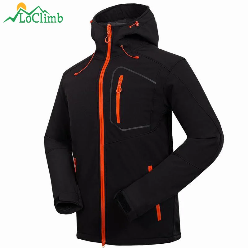 Мужская Флисовая Куртка LoClimb водонепроницаемая флисовая куртка с подогревом для