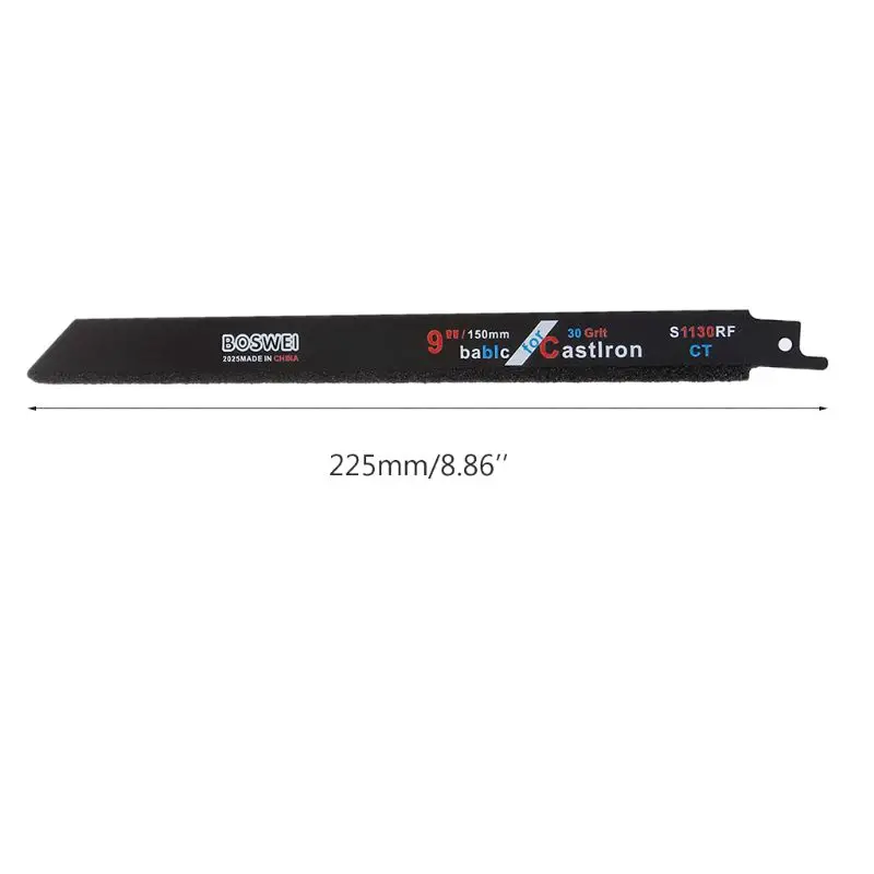 2pcs 225mm 9''Carbide Reciprocating Saw Blade For Cutting Ceramic Cast Iron S1130RF Black Color Cutting Accessories Saw Blades
2pcs 225mm 9''Carbide Reciprocating Saw Blade For Cutting Ceramic Cast Iron S1130RF Black Color Cutting Accessories Saw Blades