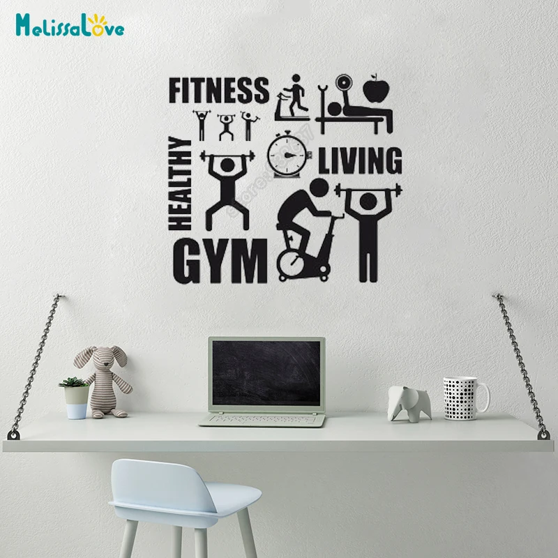 Sport Activity Gym Fitness Healthy Life Decor Bedroom Decal Living Room Decor Removable Vinyl Wall Stickers B651
Sport Activity Gym Fitness Healthy Life Decor Bedroom Decal Living Room Decor Removable Vinyl Wall Stickers B651