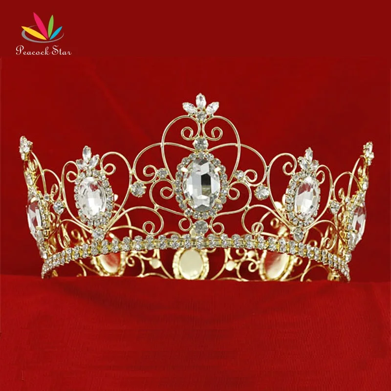 Peacock Star Men's Pageant Full Circle Tiara Crystal Men's Gold Color Metal King Crown CT1784
Peacock Star Men's Pageant Full Circle Tiara Crystal Men's Gold Color Metal King Crown CT1784