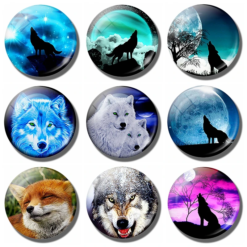Wolf and Moon Art Home Decoration - 30 MM Fridge Magnet Animal Glass Cabochon Magnetic Refrigerator Stickers Kitchen Accessorie
Wolf and Moon Art Home Decoration - 30 MM Fridge Magnet Animal Glass Cabochon Magnetic Refrigerator Stickers Kitchen Accessorie