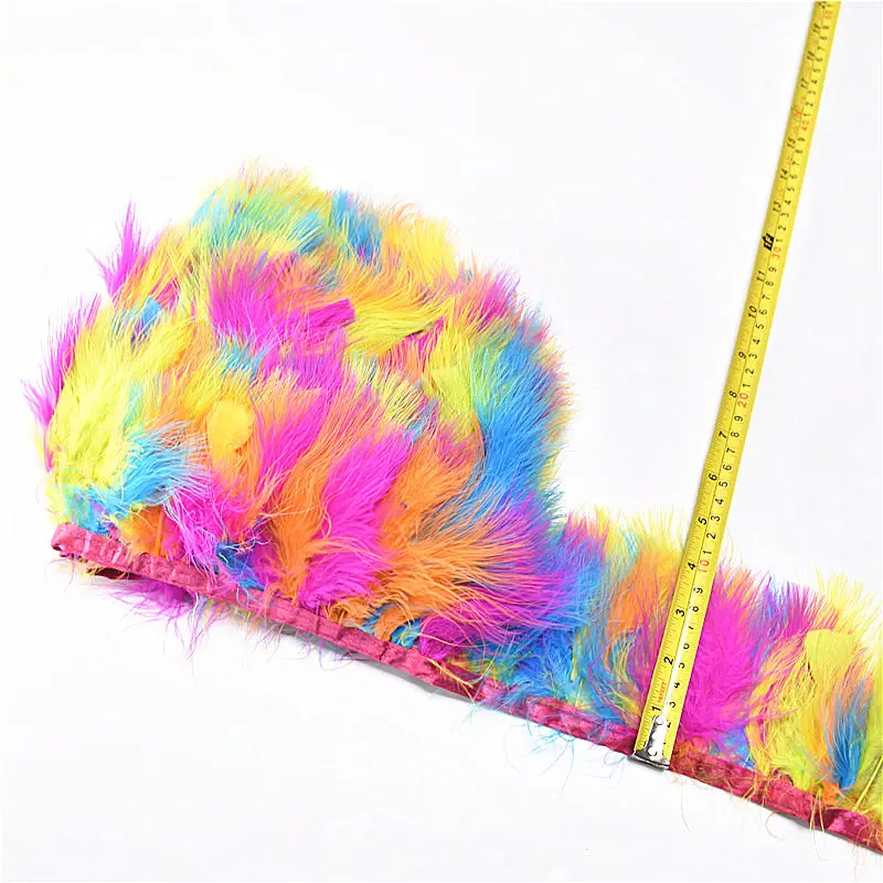 Wholesale Natural dyed fluffy Marabou feather ribbon Trims 5-10yard 8-10cm DIY colored pheasant decor feathers for crafts plumes
Wholesale Natural dyed fluffy Marabou feather ribbon Trims 5-10yard 8-10cm DIY colored pheasant decor feathers for crafts plumes