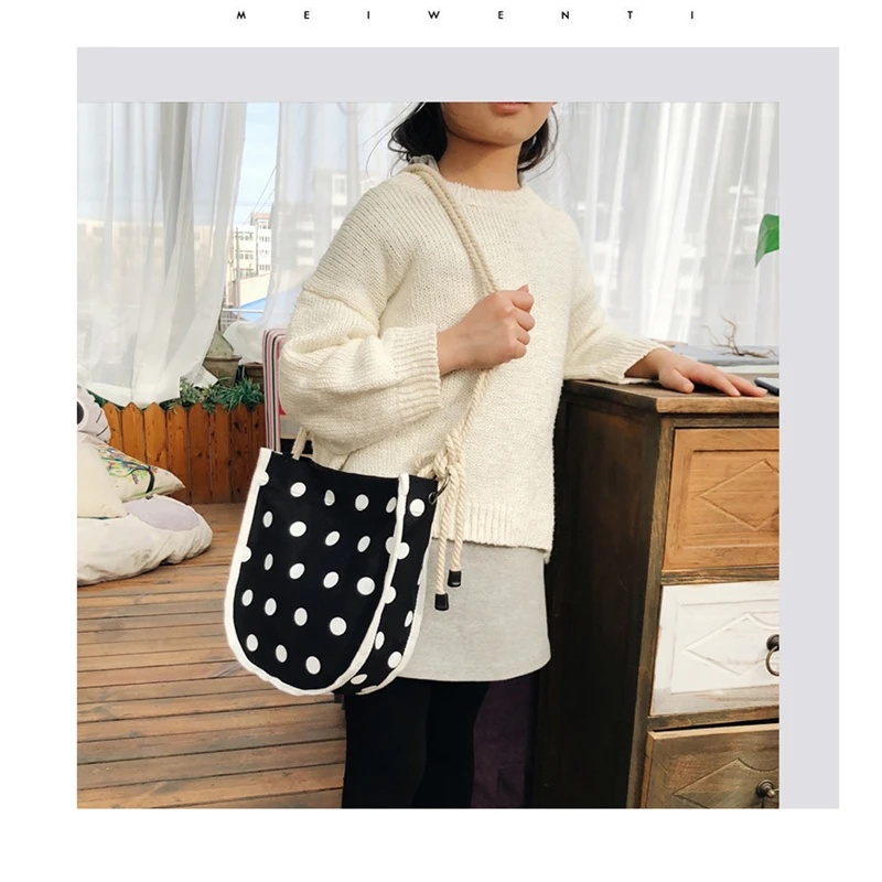 Multifunctional Cute Girls Handbags Simple Style Sweet children's Canvas Dot Crossbody Shoulder Bag Best Selling Gift
Multifunctional Cute Girls Handbags Simple Style Sweet children's Canvas Dot Crossbody Shoulder Bag Best Selling Gift