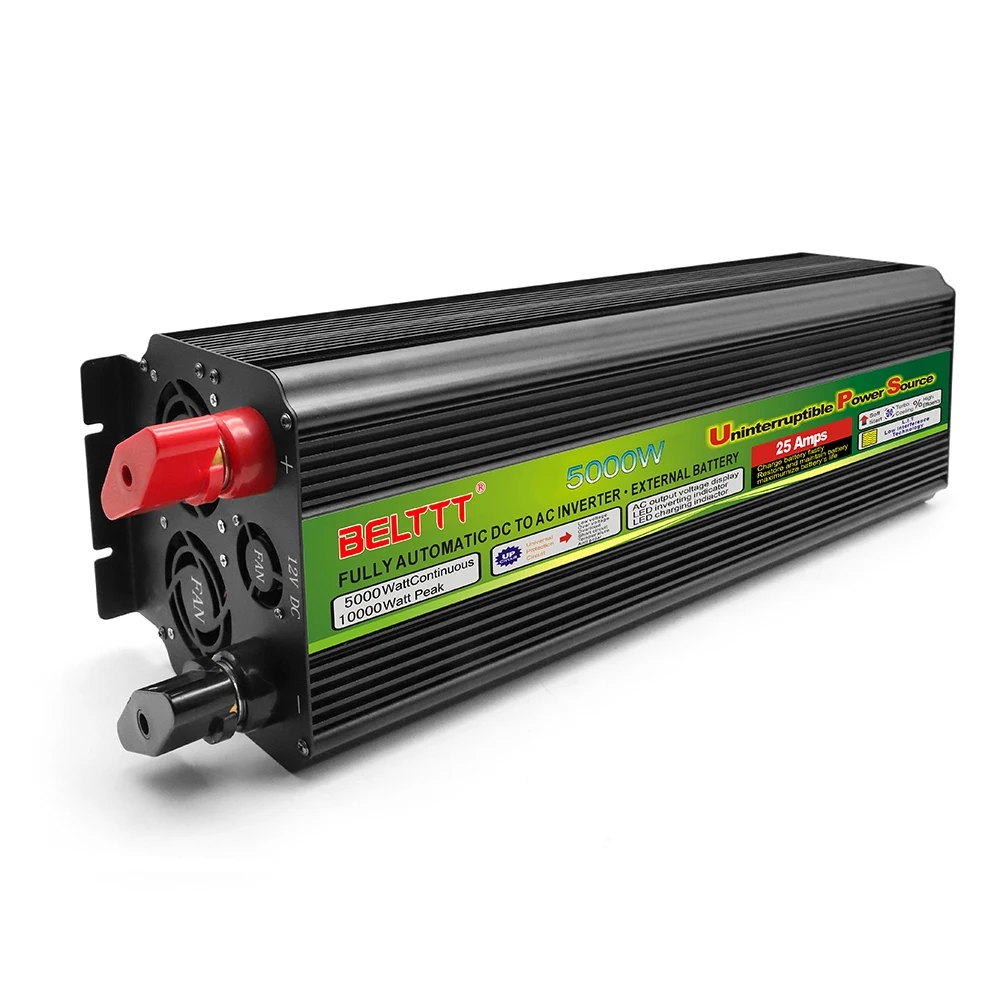 BELTTT solar power inverter 5000W UPS power inverter inductive load DC12V to AC220V
BELTTT solar power inverter 5000W UPS power inverter inductive load DC12V to AC220V
