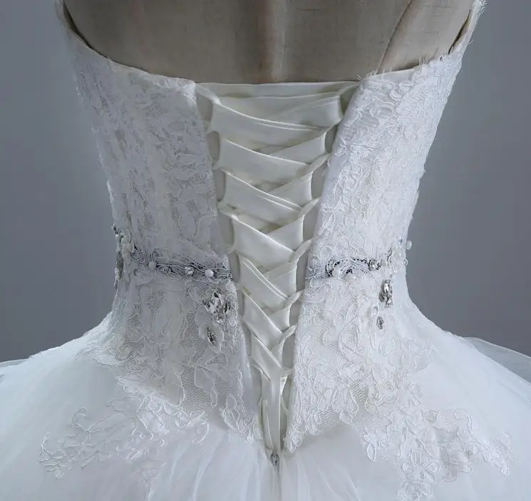 BANVASAC 2017 новые элегантные свадебные платья без бретелек с вышивкой атласные