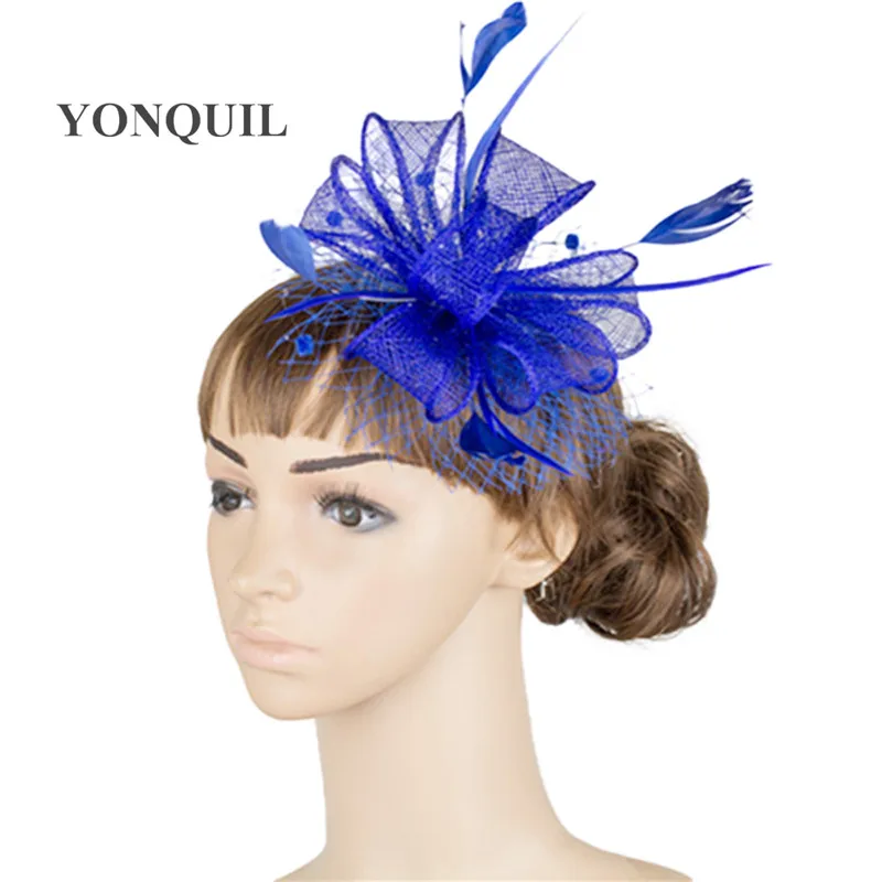 Elegant Wedding Hair Accessories Church Sinamay Fascinator Women Headwear Bridal Veils With Feather Party Cocktail Headdress
Elegant Wedding Hair Accessories Church Sinamay Fascinator Women Headwear Bridal Veils With Feather Party Cocktail Headdress