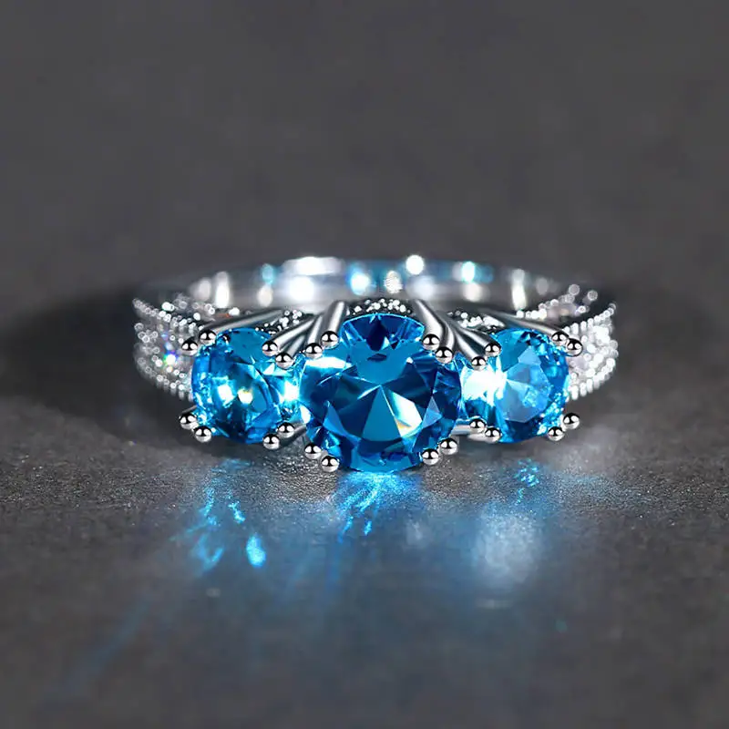 Top Quality CZ Rings AAA Cubic zircon Jewelry Accessory Red Blue Rose Gold Color Crystal For Women Females Best Gift
Top Quality CZ Rings AAA Cubic zircon Jewelry Accessory Red Blue Rose Gold Color Crystal For Women Females Best Gift