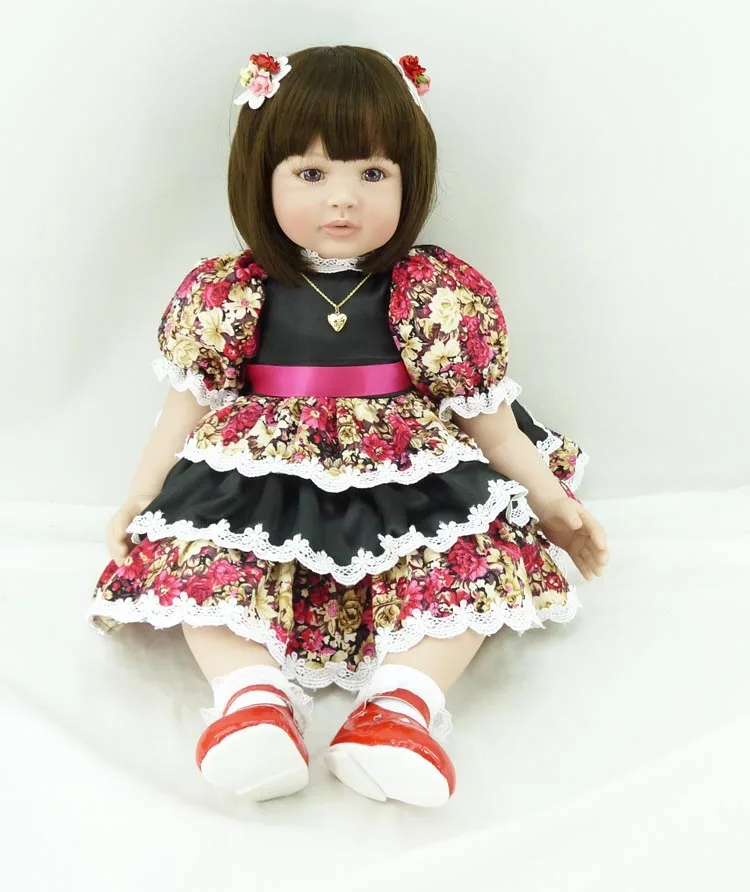 short hair Bebe Baby Reborn Doll 60cm soft Silicone cloth body Lifelike Toddler Baby Bonecas Girl Kid Bebe Reborn Ethnic doll
short hair Bebe Baby Reborn Doll 60cm soft Silicone cloth body Lifelike Toddler Baby Bonecas Girl Kid Bebe Reborn Ethnic doll