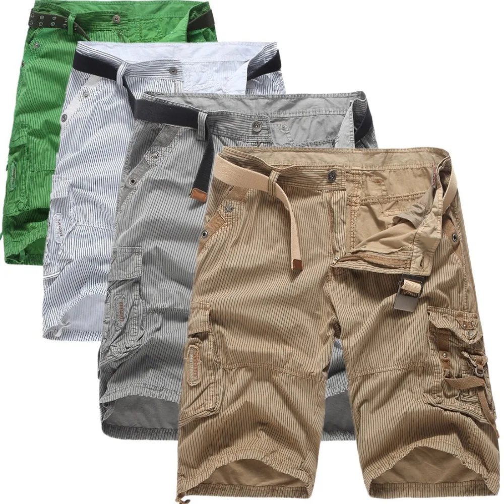 Summer Stripe Short Men's Causal Cargo Trousers Knee Length Bottoms Men Five Trousers Fashion Baggy Shorts Plus Size 38
Summer Stripe Short Men's Causal Cargo Trousers Knee Length Bottoms Men Five Trousers Fashion Baggy Shorts Plus Size 38