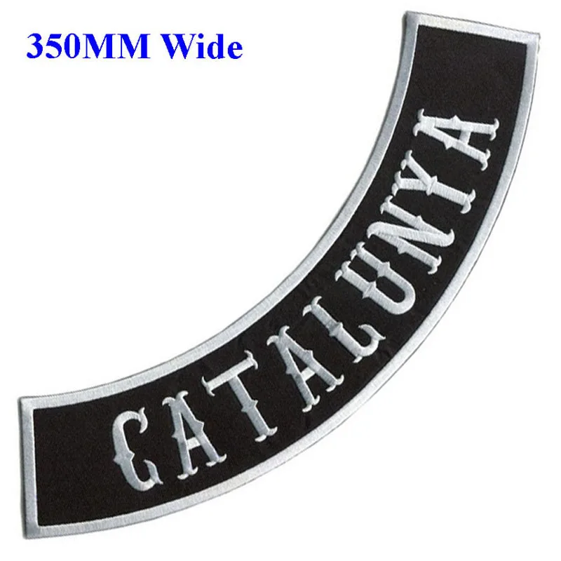 350mm wide 3 colors CATALUNY motorcycle biker patches embroidery iron on patches for jackets clothing embroidered rocker patches
350mm wide 3 colors CATALUNY motorcycle biker patches embroidery iron on patches for jackets clothing embroidered rocker patches
