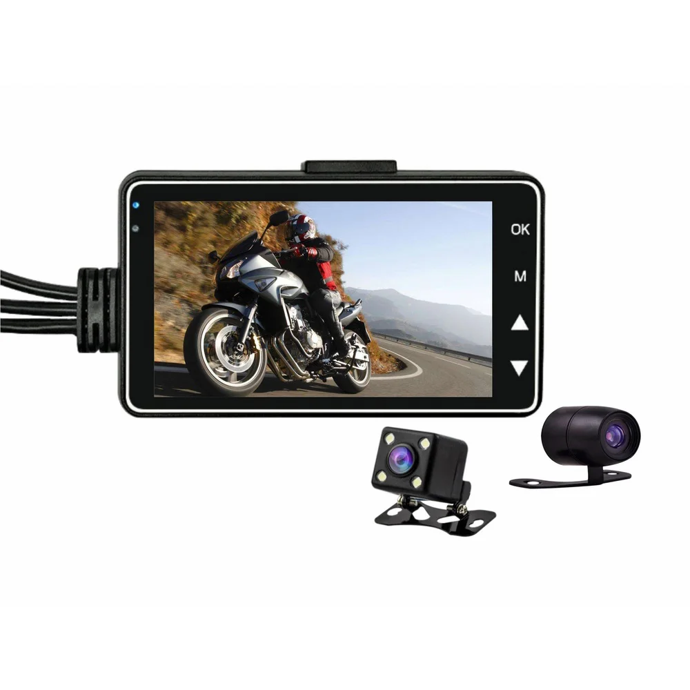 3 Inch Dual Lens Motorcycle Recorder 1080P Dual Lens Hidden Driving Recorder 4 Glass Wide Wide Angle Professional Lens
3 Inch Dual Lens Motorcycle Recorder 1080P Dual Lens Hidden Driving Recorder 4 Glass Wide Wide Angle Professional Lens