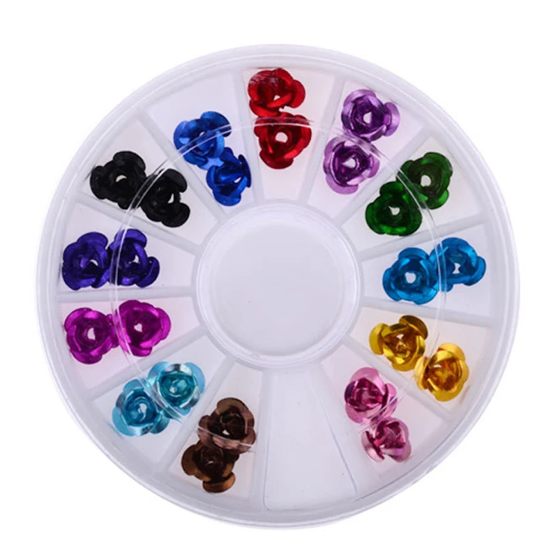 12 Color Rose Flower Nail Art Wheel Charms 3D Nail Tips Glitter DIY Decoration Manicure Floral Studs Supplies Beauty Nail Tools
12 Color Rose Flower Nail Art Wheel Charms 3D Nail Tips Glitter DIY Decoration Manicure Floral Studs Supplies Beauty Nail Tools