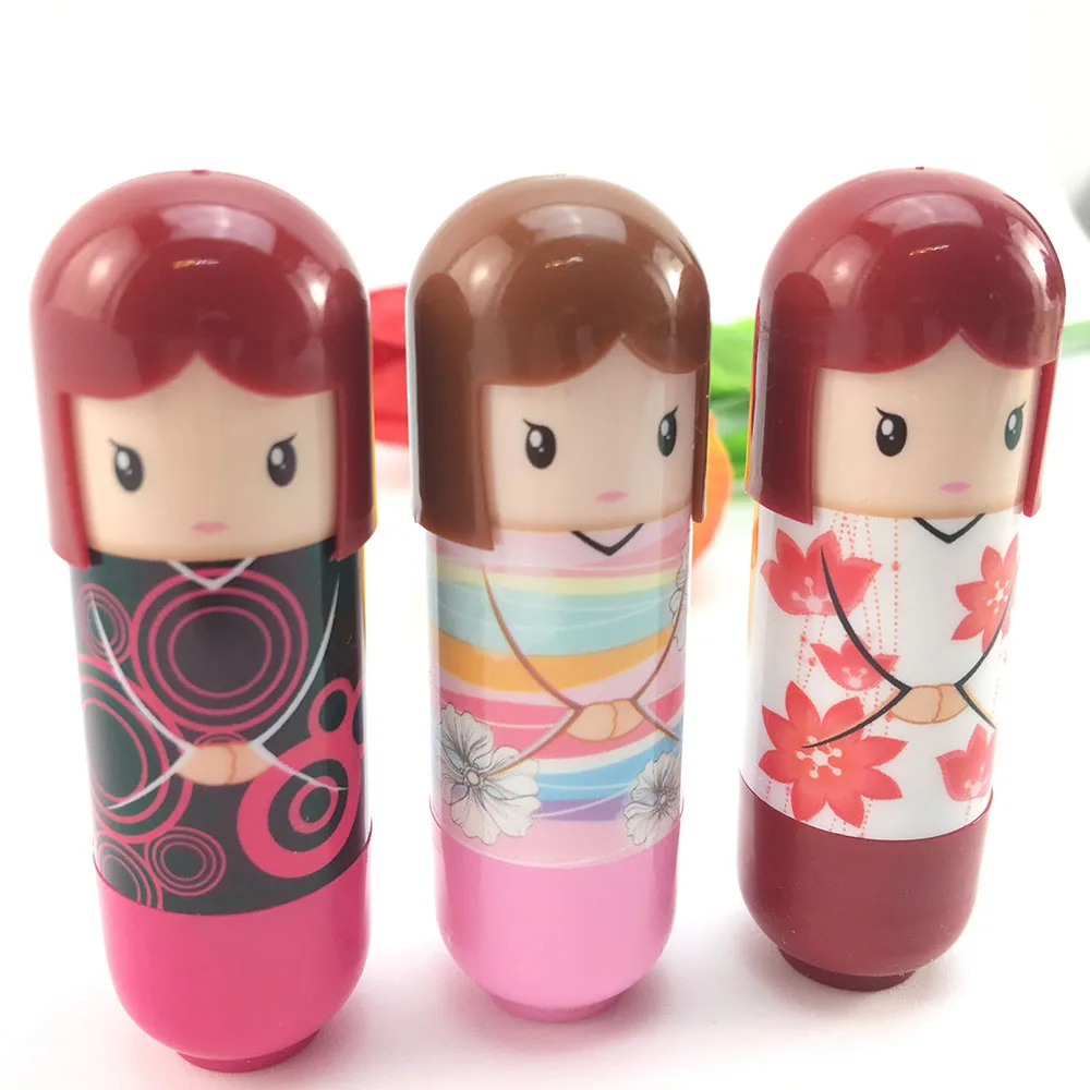 1pc/lot Present Newest 6 colors lip Balm Lovely Kimono Doll Pattern Lip Smacker Colorful Girl Makeup Lipstick Lipbalm ZKH25
1pc/lot Present Newest 6 colors lip Balm Lovely Kimono Doll Pattern Lip Smacker Colorful Girl Makeup Lipstick Lipbalm ZKH25