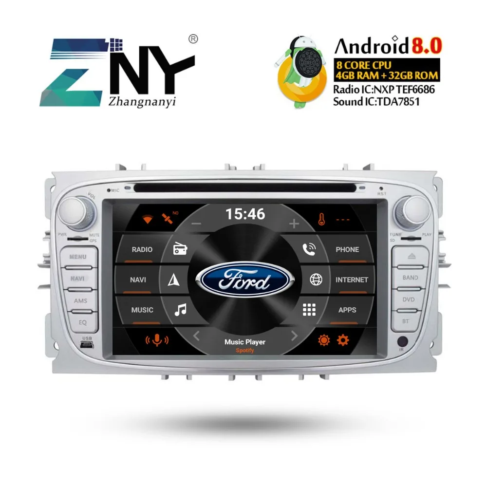 7 "ips Android 8 0 автомобильный DVD для Ford Focus 2007 2008 2009 2010 2011 авто радио GPS WIFI FM навигации