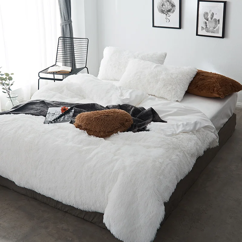 Pure Color Mink Velvet Bedding Sets 20 colors lambs wool Fleece Bed Sheet Duvet Cover bedclothes Fitted sheet Queen size 4/6/7pc
Pure Color Mink Velvet Bedding Sets 20 colors lambs wool Fleece Bed Sheet Duvet Cover bedclothes Fitted sheet Queen size 4/6/7pc