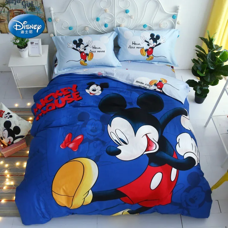 Disney Royal Blue Mickey Mouse 100% Cotton Duvet Cover Set Flat Sheet Pillowcases for Boys Students Bedroom Decoration
Disney Royal Blue Mickey Mouse 100% Cotton Duvet Cover Set Flat Sheet Pillowcases for Boys Students Bedroom Decoration