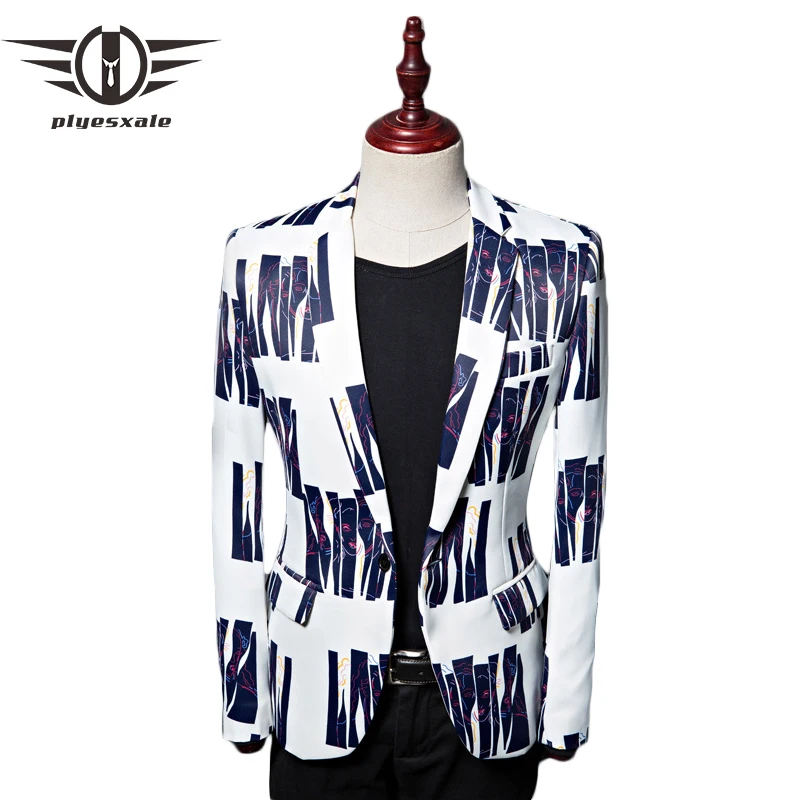 Plyesxale Casual Blazer For Men Brand Clothing Red Blue Printed Mens Blazer Jacket Stage Wear High Quality Man Blazers 2018 Q477
Plyesxale Casual Blazer For Men Brand Clothing Red Blue Printed Mens Blazer Jacket Stage Wear High Quality Man Blazers 2018 Q477