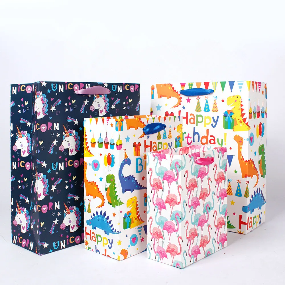 10pcs Cartoon Dinosaur Flamingo Unicorn gift bags with Handles and Tags Birthday Wedding Gift Boxes Festival Party Supply
10pcs Cartoon Dinosaur Flamingo Unicorn gift bags with Handles and Tags Birthday Wedding Gift Boxes Festival Party Supply