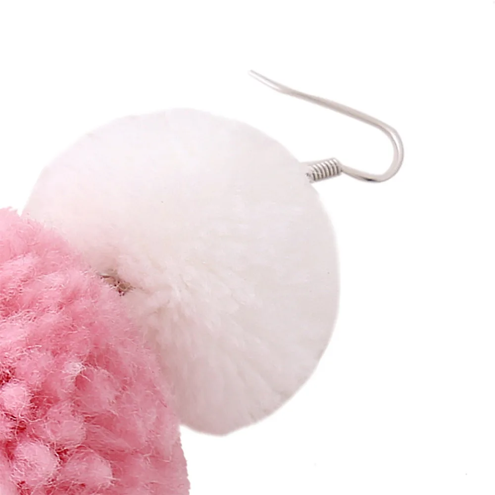 Lzhlq двойной Hairball Висячие Серьги геометрический сплава мотаться Для женщин
