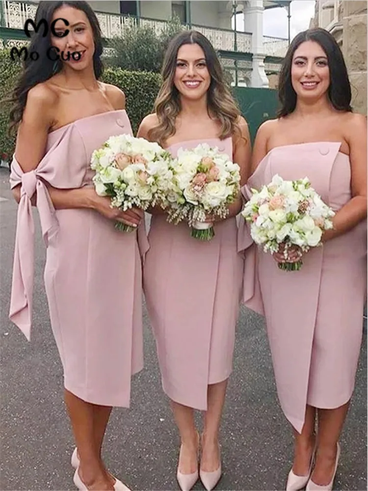 Strapless Bridesmaid Dresses Long Wedding Party Gown In Stock Pleat Tank Knee Chiffon Evening Gown Bridesmaid Dress
Strapless Bridesmaid Dresses Long Wedding Party Gown In Stock Pleat Tank Knee Chiffon Evening Gown Bridesmaid Dress