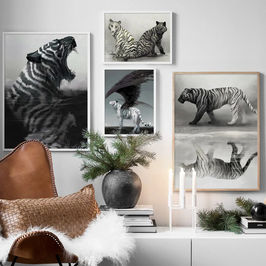 Surrealism Magic Fantasy Tiger Wall Art Canvas Painting Nordic Posters And Print Animal Wall Pictures For Living Room Home Decor
Surrealism Magic Fantasy Tiger Wall Art Canvas Painting Nordic Posters And Print Animal Wall Pictures For Living Room Home Decor