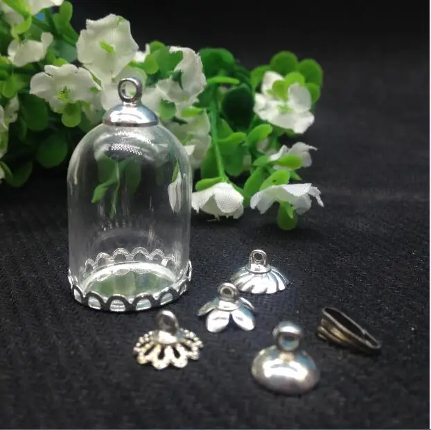 5sets/lot silver color 25*18mm glass dome globe lace base with beads cap set glass vial pendant glass bottle cover findings
5sets/lot silver color 25*18mm glass dome globe lace base with beads cap set glass vial pendant glass bottle cover findings
