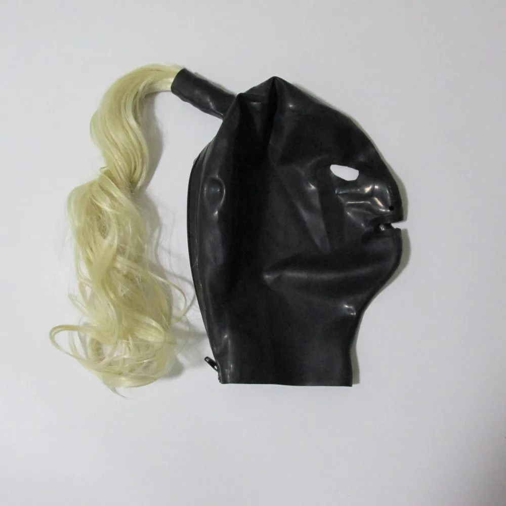 Unisex Latex hood rubber mask open mouth and eyes with hairpiece plus size Hot sale Customize service
Unisex Latex hood rubber mask open mouth and eyes with hairpiece plus size Hot sale Customize service