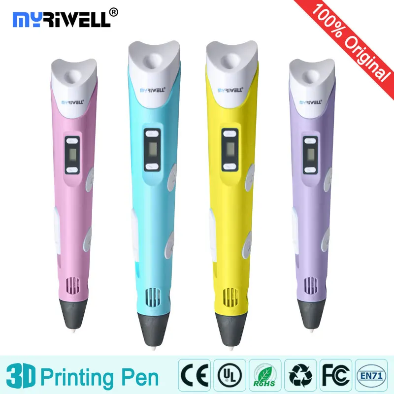 Myriwell 3d Ручка ручки светодиодный дисплей 20x 5 mABS/PLA нити лучший подарок для детей 3 d