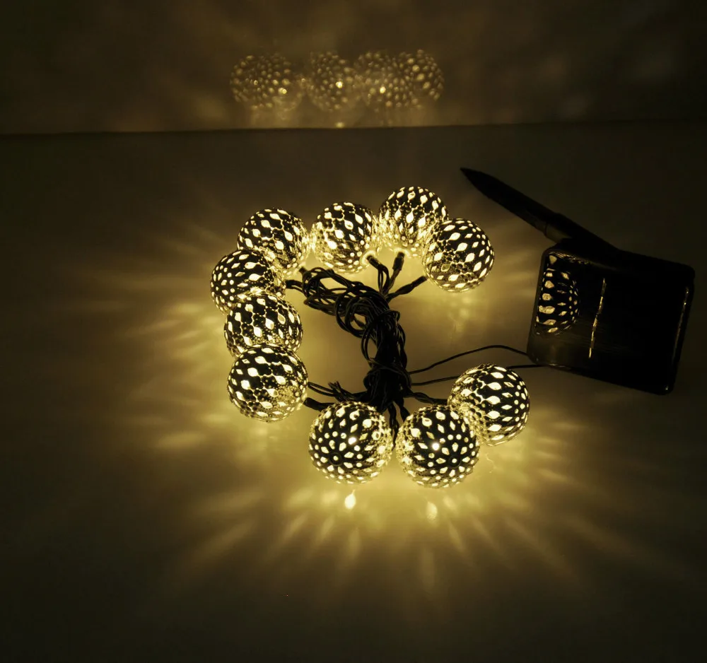 GAOPIN Silver Spherical hollow Solar light string Window outdoor Garden Decorative Barbecue Home Party Atmosphere Led light Lamp
GAOPIN Silver Spherical hollow Solar light string Window outdoor Garden Decorative Barbecue Home Party Atmosphere Led light Lamp