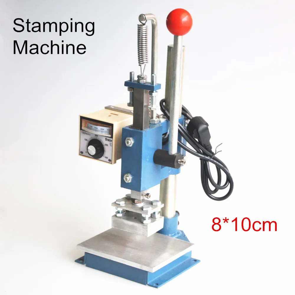 1Set Manual hot foil stamping machine foil stamper leather printer marking press embossing machine 8x10cm 220V/110V
1Set Manual hot foil stamping machine foil stamper leather printer marking press embossing machine 8x10cm 220V/110V