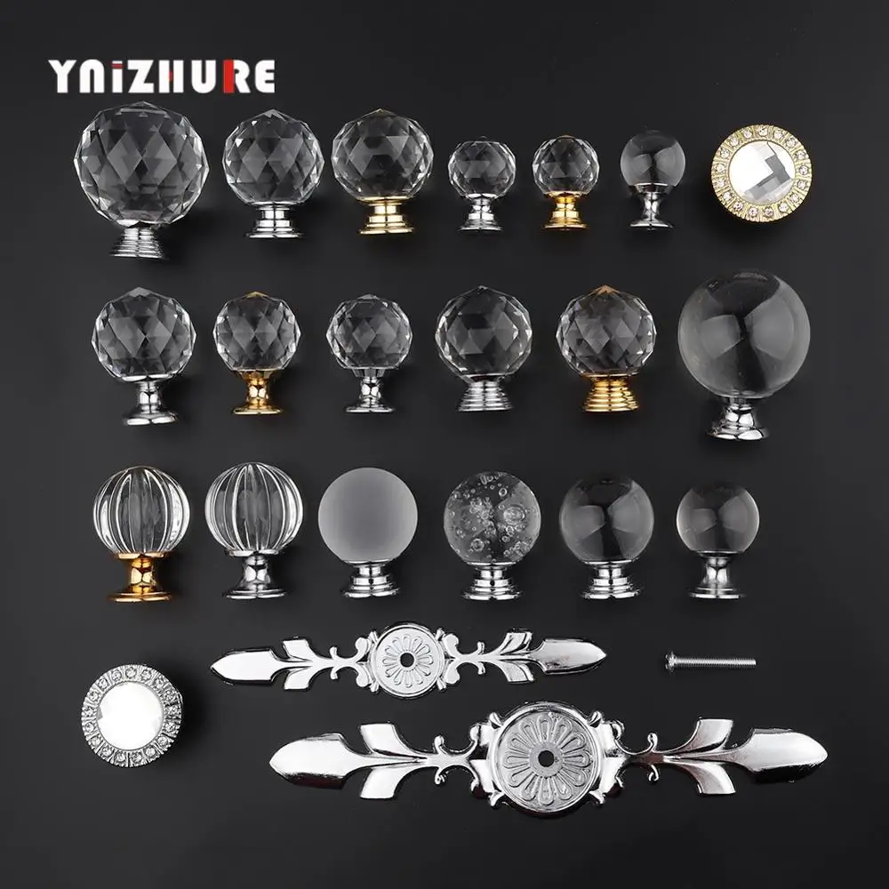 YNIZHURE Brand Design 20-40mm Crystal Glass Knobs Handles Dresser Drawer Kitchen Cabinet Pull Cupboard Handle
YNIZHURE Brand Design 20-40mm Crystal Glass Knobs Handles Dresser Drawer Kitchen Cabinet Pull Cupboard Handle