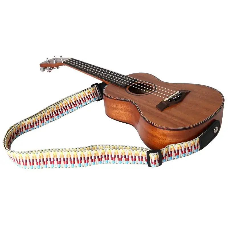 Adjustable Guitar Ukulele Strap Rainbow Webbing Belt with PU Leather Ends 130cm/4.3ft (length adjustable)
Adjustable Guitar Ukulele Strap Rainbow Webbing Belt with PU Leather Ends 130cm/4.3ft (length adjustable)