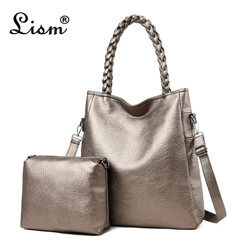 Large capacity tote Handbags and handbags 2pc / sets women handbags pu leather high quality Handbag women leather Shoulder bag
Large capacity tote Handbags and handbags 2pc / sets women handbags pu leather high quality Handbag women leather Shoulder bag
