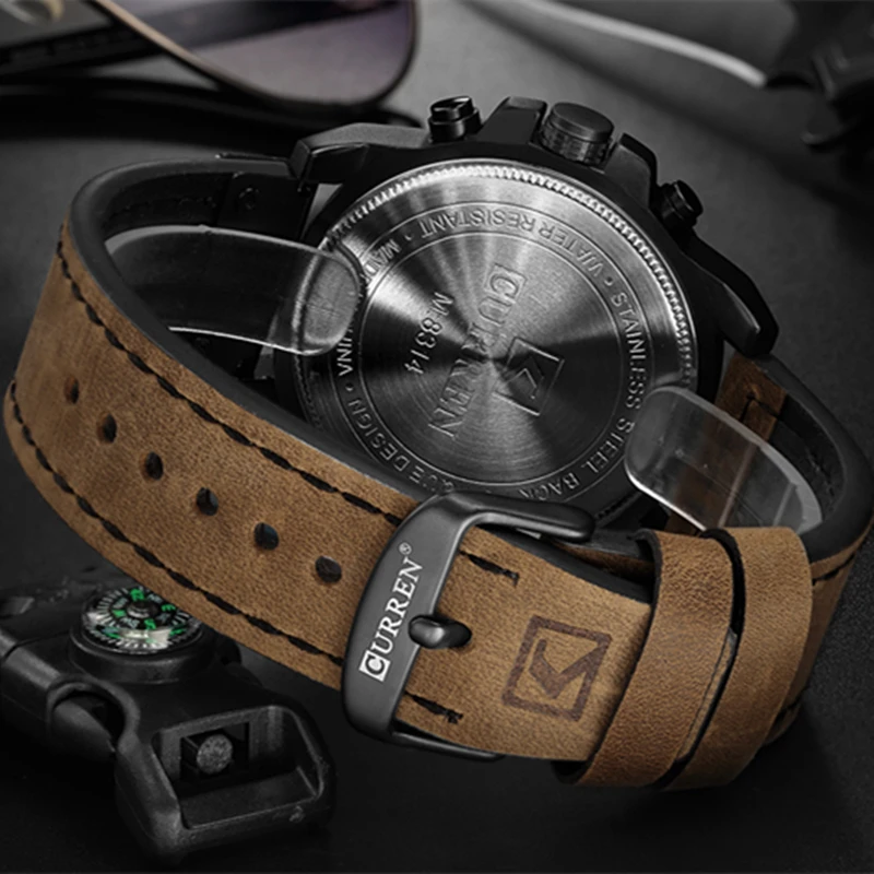 CURREN 8314 Mens Watches Top Brand Luxury Men Military Sport Chronograph Wristwatch Leather Quartz Watch erkek saat Clocks Gifts
CURREN 8314 Mens Watches Top Brand Luxury Men Military Sport Chronograph Wristwatch Leather Quartz Watch erkek saat Clocks Gifts