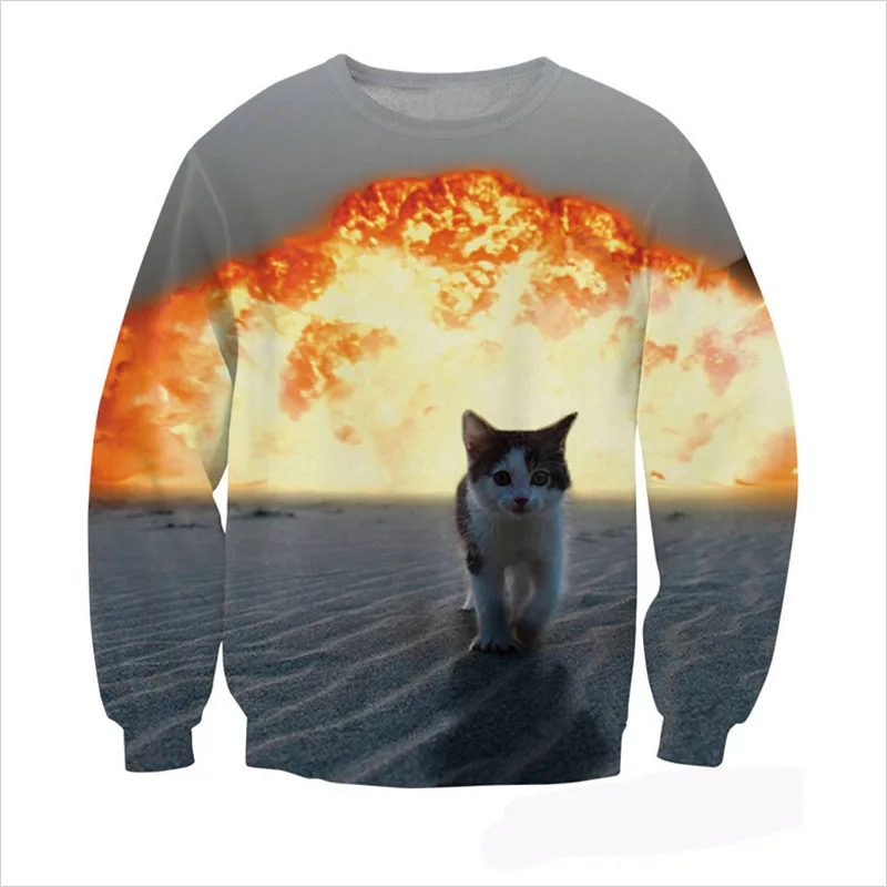 Cat Explosion Crewneck Sweatshirt the worlds cutest kitten walking fiery explosion Sweats Women/Men Jumper Tops Casual Hoodies
Cat Explosion Crewneck Sweatshirt the worlds cutest kitten walking fiery explosion Sweats Women/Men Jumper Tops Casual Hoodies